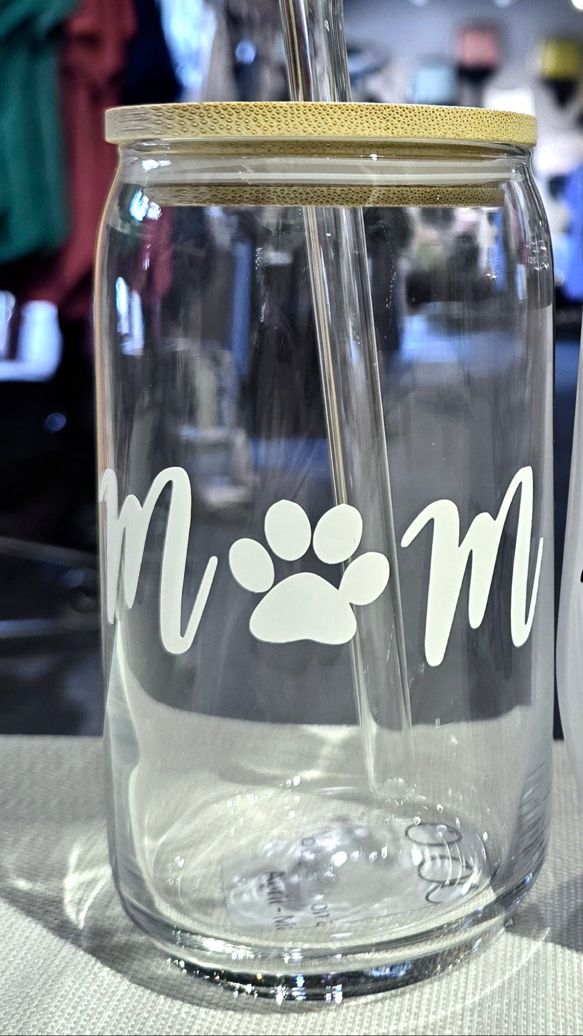 Pet Glass w/ Straw