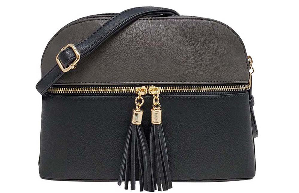 Multi Compartment Tassel Bag
