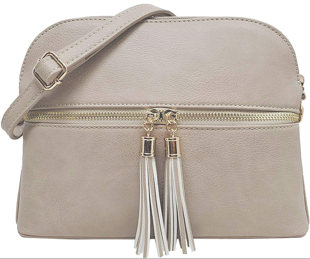 Multi Compartment Tassel Bag