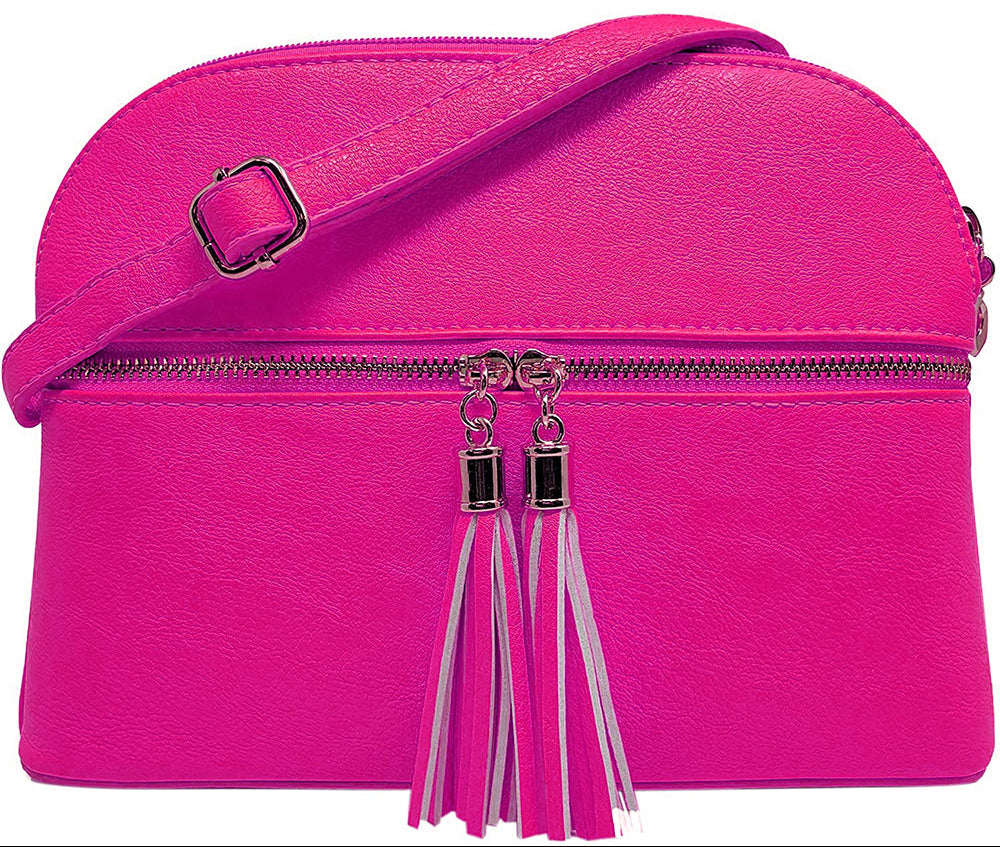 Multi Compartment Tassel Bag