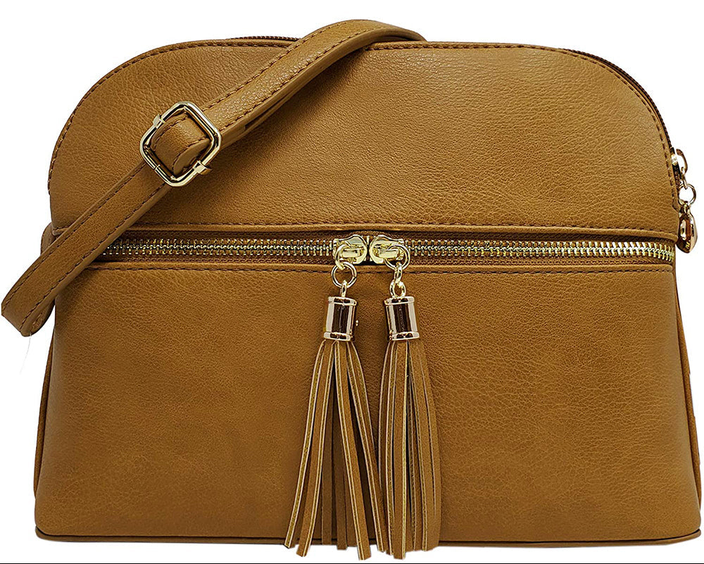 Multi Compartment Tassel Bag