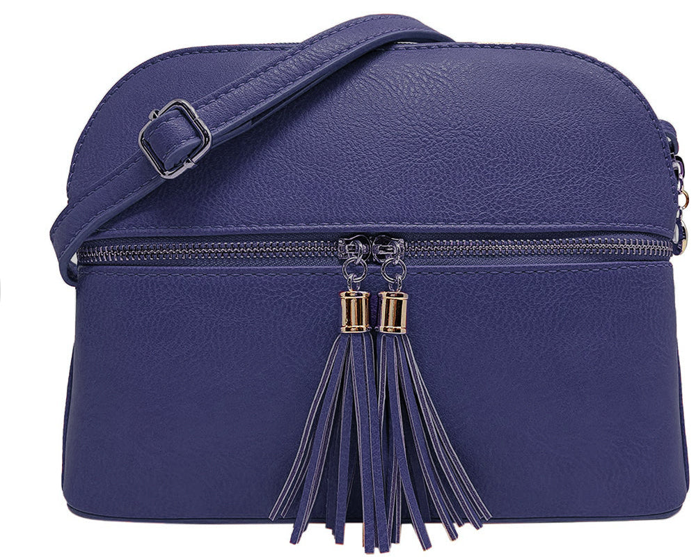Multi Compartment Tassel Bag