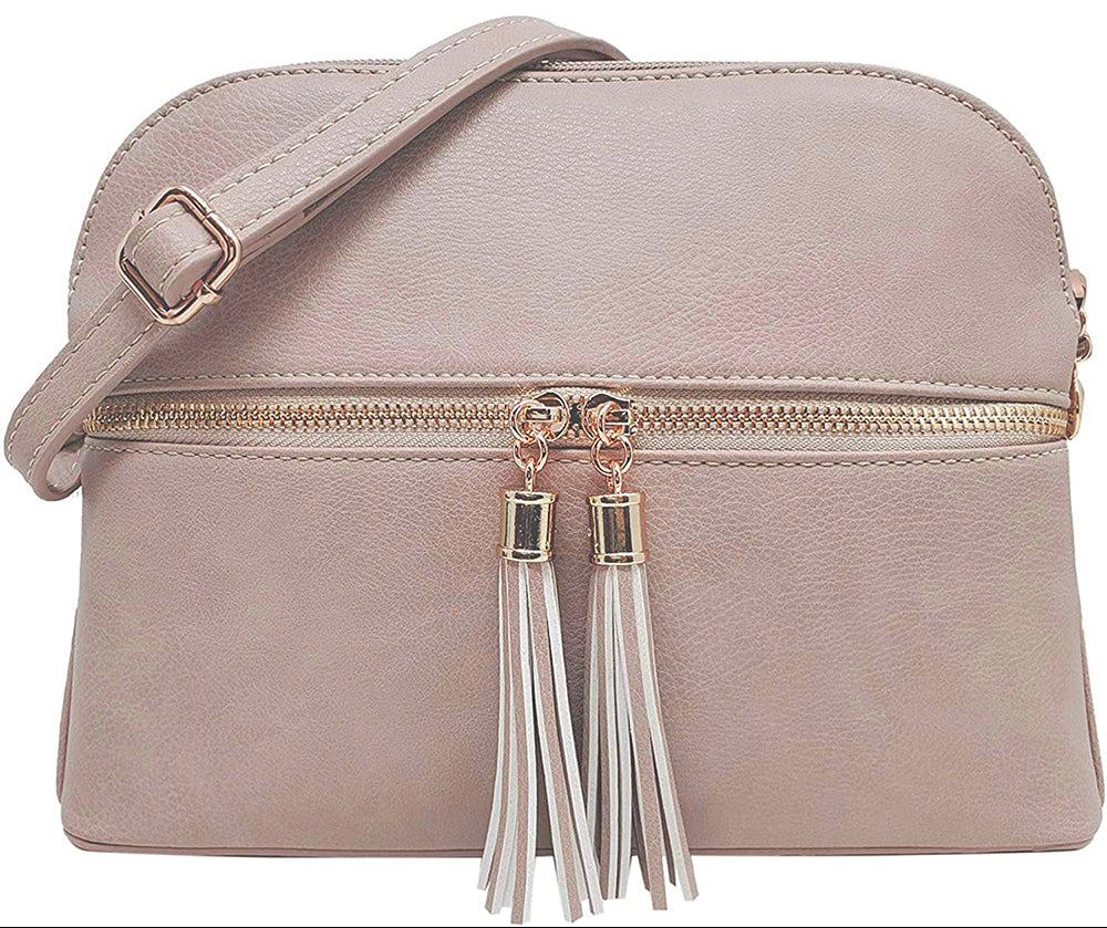 Multi Compartment Tassel Bag