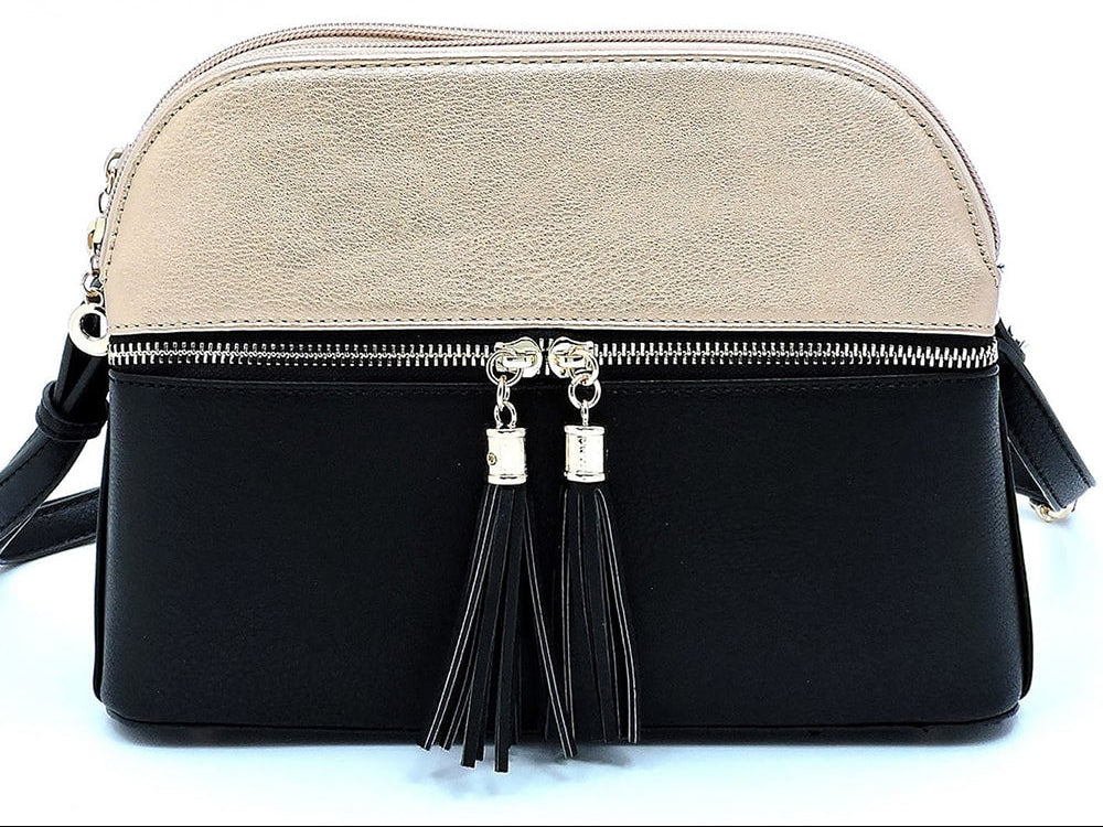 Multi Compartment Tassel Bag