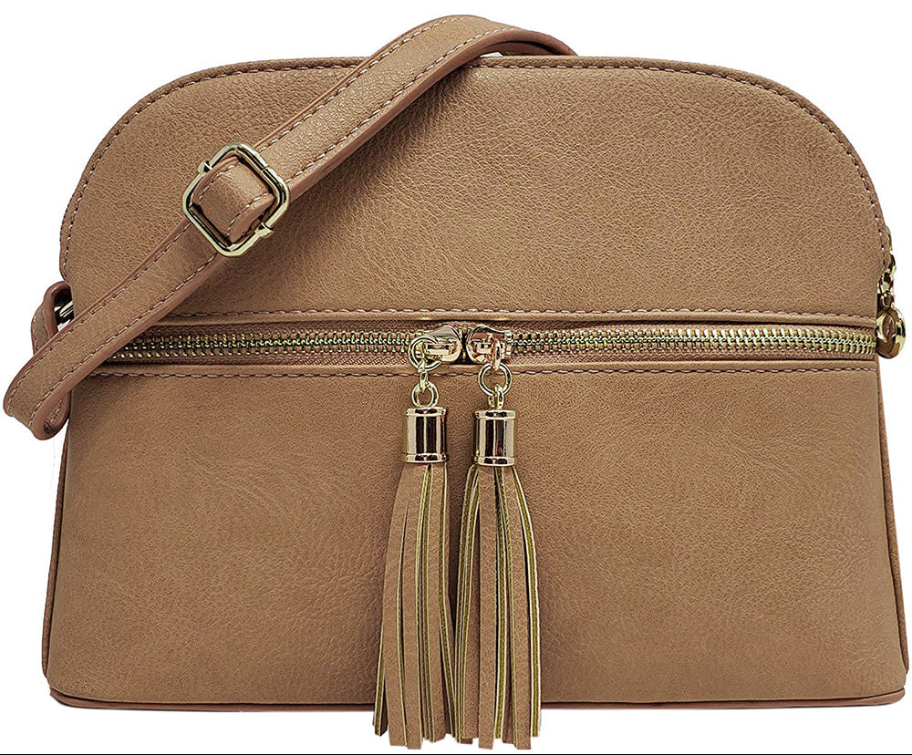 Multi Compartment Tassel Bag