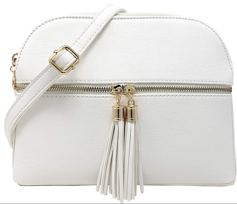 Multi Compartment Tassel Bag